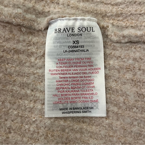 Brave Soul London , Oversized Costal Grandma Cardigan , Sz XS - Picture 8 of 10